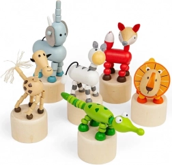 Bigjigs Toys houten duwdier Safari