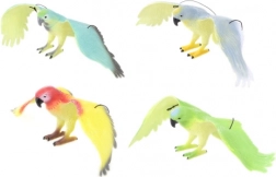 Rubberen papegaai 33 cm om op te hangen