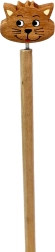 Houten potlood met kattenkop