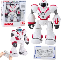 Interactieve educatieve robot met afstandsbediening, 16 functies, licht en geluid – roze