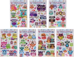 Muurstickers Uiltjes – kleurrijke kinderkamerdecoratie voor aan de muur