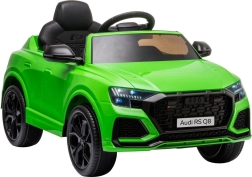 Elektrische kinderauto Audi RS Q8 met afstandsbediening en LED – Zelená