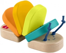 Fisher‑Price houten klikkende rups