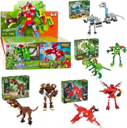 Bouwset dinosaurus en robot 2-in-1, 50–70 stukjes, mix van modellen