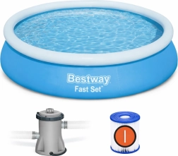 Zelfopbouwend zwembad Bestway Fast Set 366 × 76 cm met filterpomp
