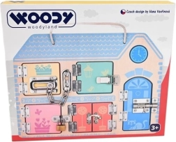 WOODYLAND Educatief activiteitenbord met sloten