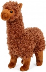 Pluchen Lama Alpaca 30 cm Bruin
