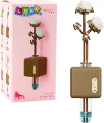 Bouwset Katoenbloem in een Glazen Pot 392 stukjes