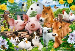 Kinderpuzzel maxi – FARM FRIENDS, 40 stukjes, CASTORLAND