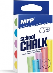 Gekleurde driehoekige krijtjes 10 stuks in doosje