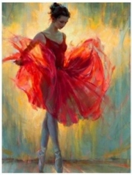 Diamantenmozaïek - Ballerina