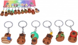 Sleutelhanger Capybara mix kleuren 10cm