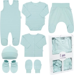 Babyset voor de kraamafdeling New Baby I AM blauw