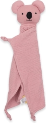Mousseline knuffeldoekje New Baby koala roze
