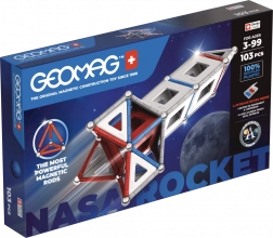 Magnetische bouwset GEOMAG NASA – raket, 103 onderdelen