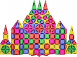 Kleurige bouwset van magnetische onderdelen 150 stuks