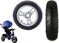 Kunststof voorwiel met opblaasbare rubberen band PRO600