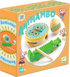 Muziekset DJECO: tamboerijn, maracas en guiro