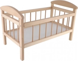 Grote houten poppenbed