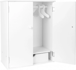 Witte poppenkast met kleine voet