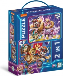 Kinder puzzel Paw Patrol De pups redden de wereld 2 in 1