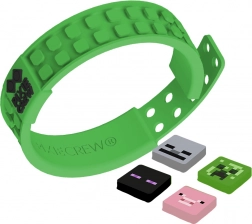 Verstelbare groene armband Pixie Crew & Minecraft