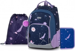 Schoolset OXY GO bloemen – rugzak, gymzak en etui