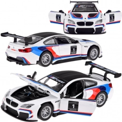 Metalen model BMW M6 GT3 1:32 met licht en geluid