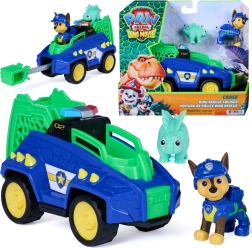 Spin Master PAW Patrol dinosaurussen – Dino Rescue Cruiser-voertuig 15 cm met figuren Chase en dinosaurus
