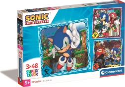 Puzzel 3×48 stukjes CLEMENTONI SONIC