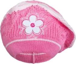 Gebreide baret voor kinderen New Baby donkerroze