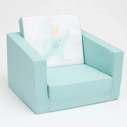 New Baby opklapbare kinderfauteuil Elephant – mint