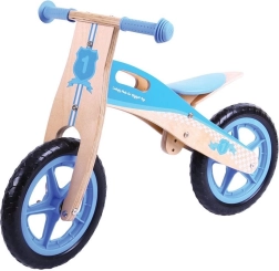 Bigjigs Toys houten loopfiets blauw