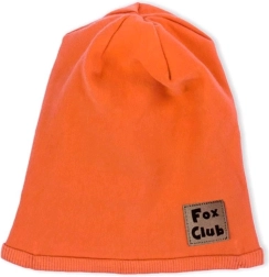 Baby katoenen muts Nicol Fox Club oranje