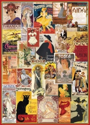 Puzzel Vintage posters uit opera en theater 1000 stukjes EUROGRAPHICS