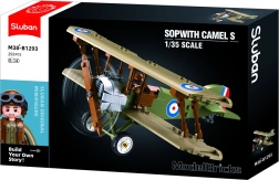 Bouwset Sopwith-dubbeldekker - Model Bricks