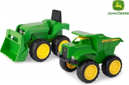 Kinderset tractor JOHN DEERE met kiepwagen 16 cm