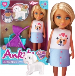 Woopie Royal pop met kinderwagen en hondje