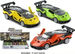 Metalen automodel 1:32 met verlichting en pull-back