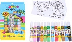 Verf op glas set 11+1 10 ml