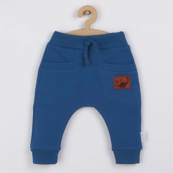 Katoenen babyjoggingbroek Nicol Ivo blauw