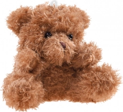 Pluchen teddybeer sleutelhanger 10 cm – Bruin