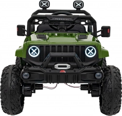 Groen terrein kinderwagen