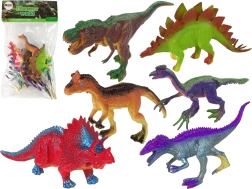 Set van gekleurde dinosaurusfiguren (6 stuks)