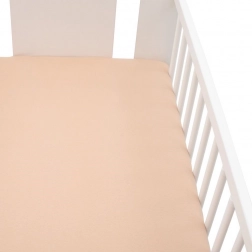 jersey hoeslaken voor babybedje New Baby 120 × 60 beige
