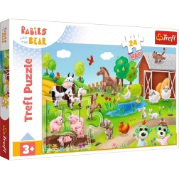 Puzzel 24 maxi BOBASKI EN DIEREN Trefl