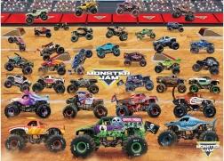 Puzzel EUROGRAPHICS Monster Jam – set trucks, 1000 stukjes
