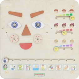 Masterkidz wand-leertableau Hoe voel je je? Montessori emotieleren