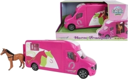 Roze paardentransporter voor kinderen