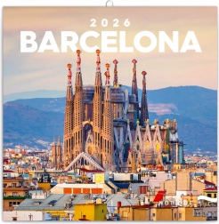 Muurkalender Barcelona 2026, 30 x 30 cm